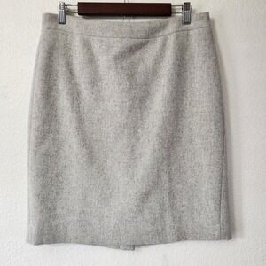 J. Crew gray wool pencil skirt size 10‎